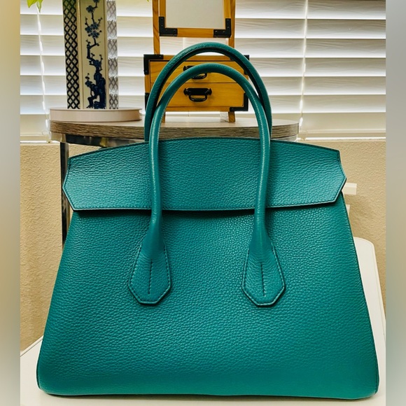 Bally Sommet Handbag - Green/Aqua - Picture 1 of 7